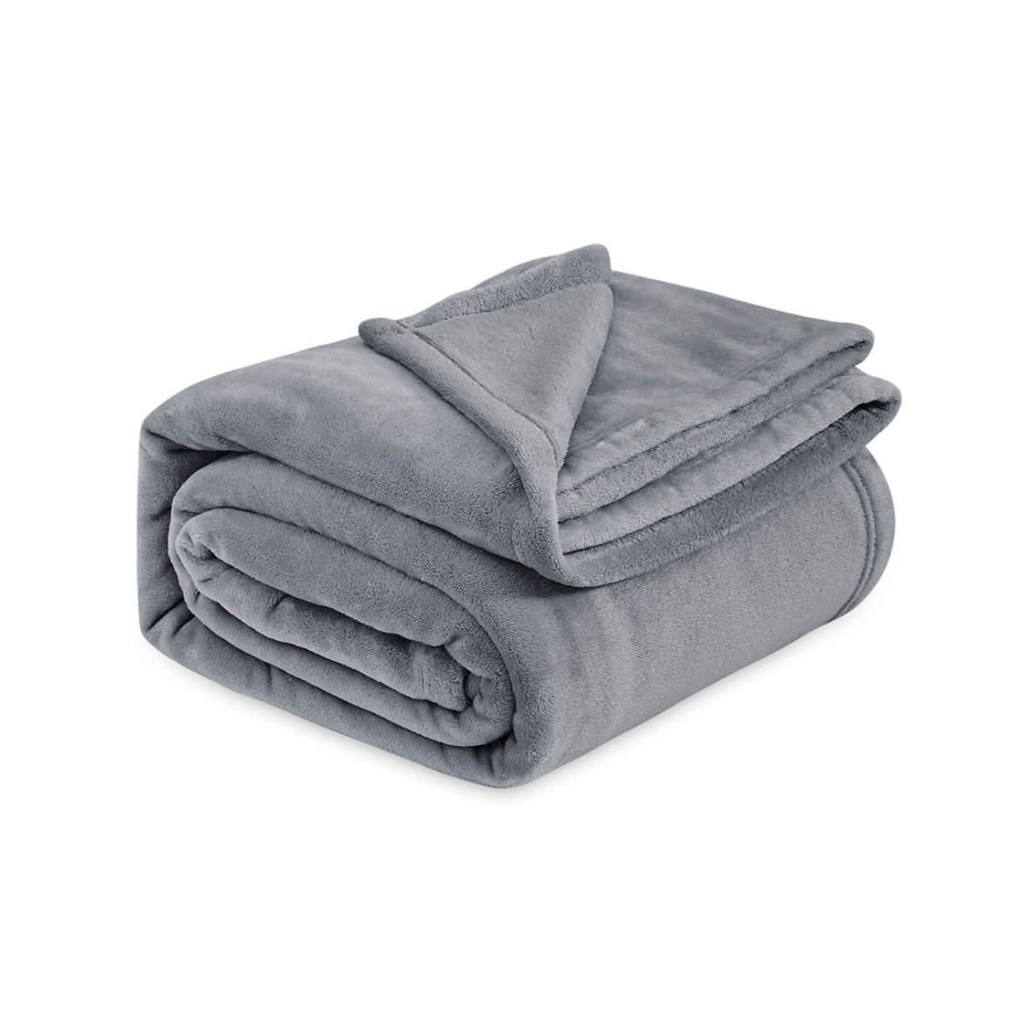 Cobija Piel Conejo Poliester Gris