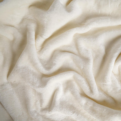 Cobija Piel Conejo Poliester Beige