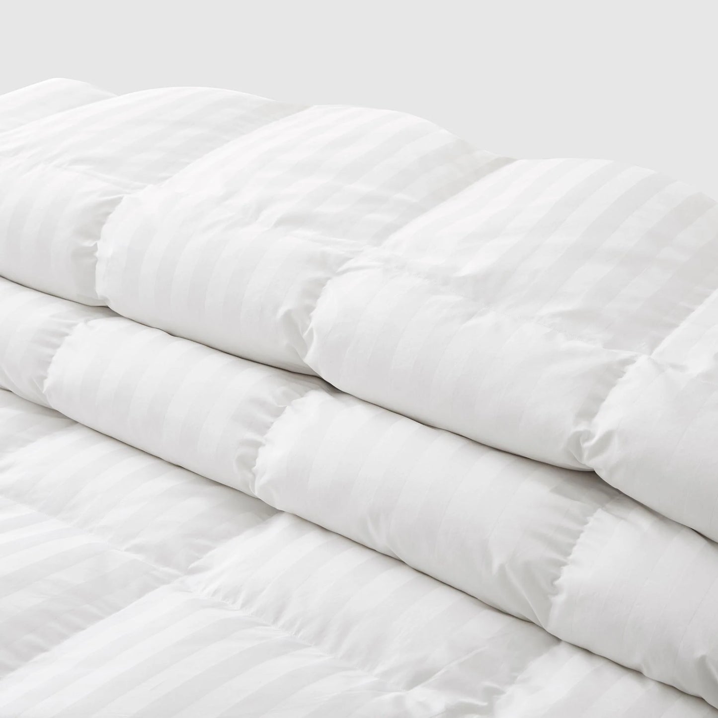 Plumon Edredon Microfibra Blanco Lineas